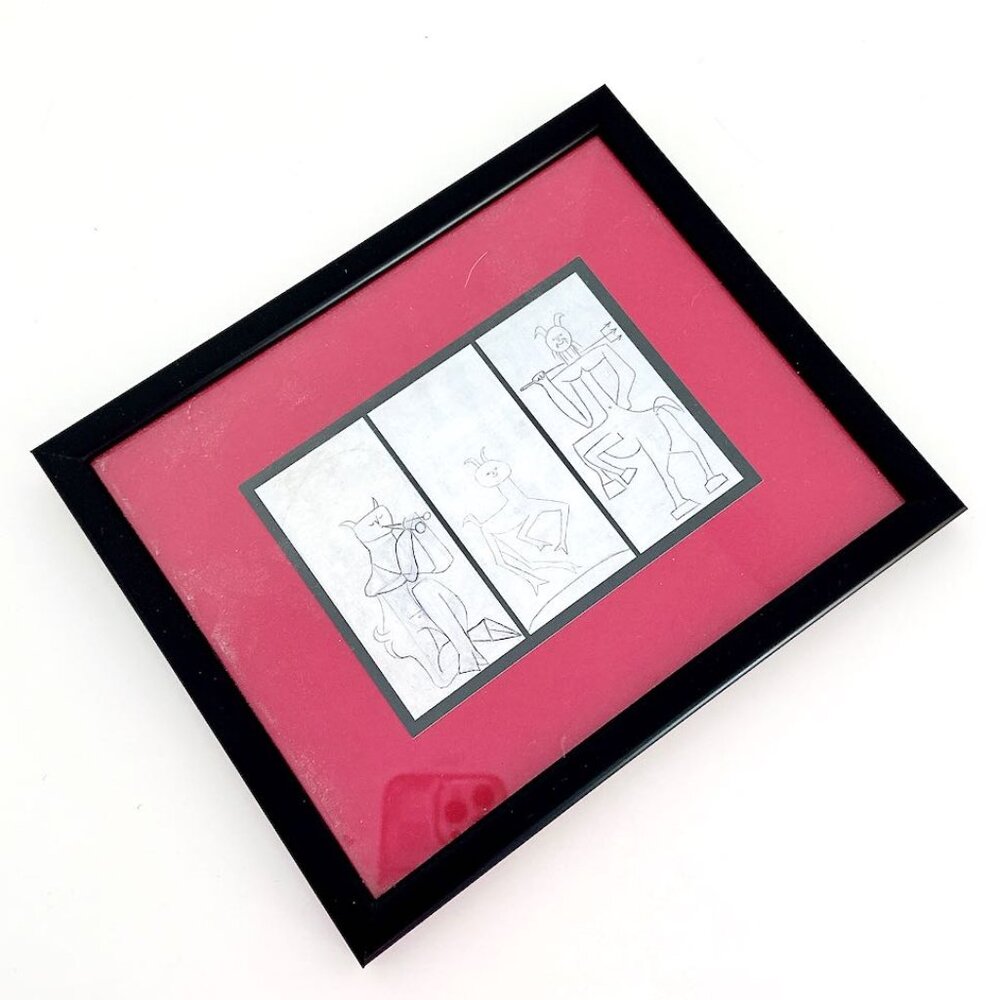 VINTAGE PABLO PICASSO VERVE PRINT FRAMED ARTWORK FROM NICE, FRANCE